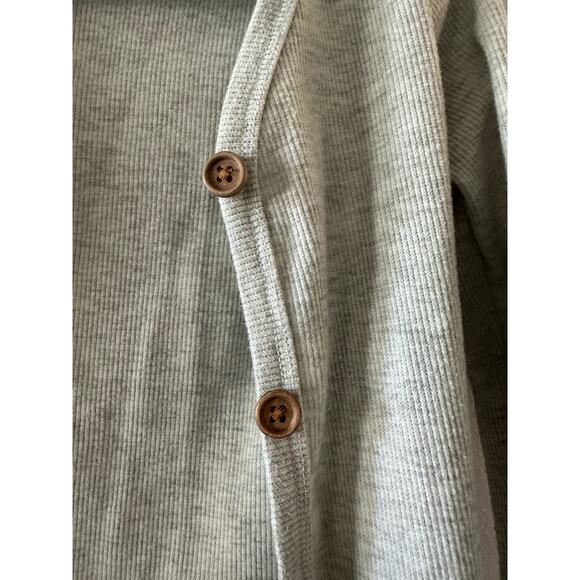 Beau Hudson Sweater Baby 9-12 Months Gray Cardigan Ribbed Unisex Minimalist - Picture 2 of 8